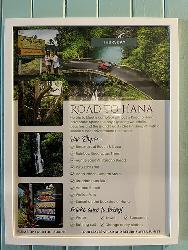 Thursday - Road to Hana